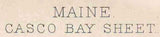 1893 Topo Map of Casco Bay Maine Quad Cape Elizabeth
