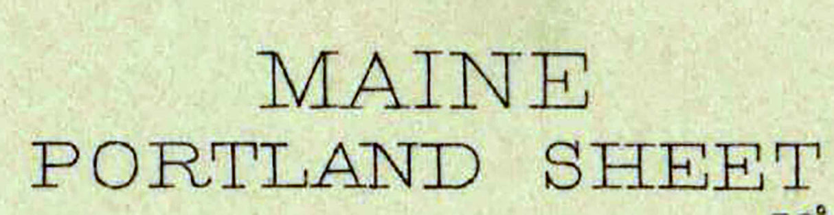 1893 Topo Map of Portland Maine Quad