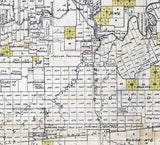 1870 Farm Line Map of Stephens County Texas