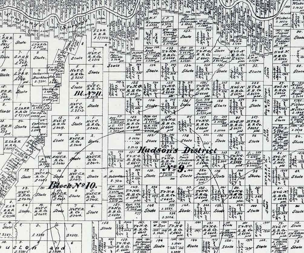 1879 Farm Line Map of Concho County Texas