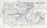 1879 Farm Line Map of Kimble County Texas