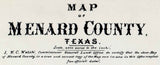 1879 Farm Line Map of Menard County Texas