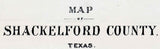 1879 Farm Line Map of Shackelford County Texas