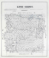 1880 Farm Line Map of Knox County Texas