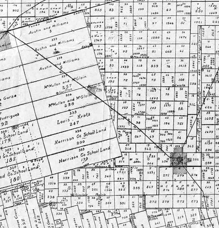 1881 Farm Line Map of Jones County Texas