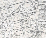 1890 Farm Line Map of Taylor County Texas