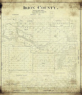 1893 Farm Line Map of Irion County Texas