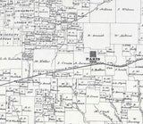 1870 Farm Line Map of Lamar County Texas