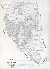 1879 Farm Line Map of Cherokee County Texas