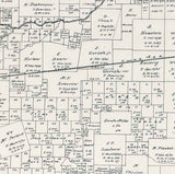 1879 Farm Line Map of Jefferson County Texas