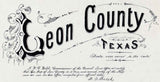 1879 Farm Line Map of Leon County Texas