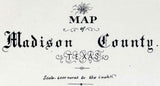 1879 Farm Line Map of Madison County Texas