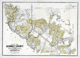 1884 Farm Line Map of Kinney County Texas