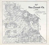 1884 Farm Line Map of Van Zandt County Texas