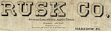 1895 Farm Line Map of Rusk County Texas