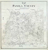 1897 Farm Line Map of Panola County Texas