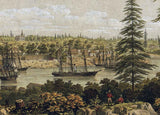 1860 Panoramic Map of Victoria British Columbia Canada
