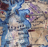 1861 Map of Mobile Alabama