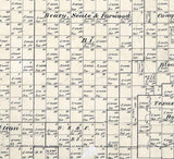 1879 Farm Line Map of Briscoe County Texas