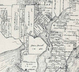 1880 Farm Line Map of Aransas County Texas