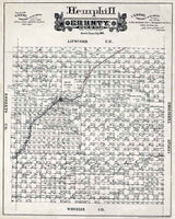 1888 Farm Line Map of Hemphill County Texas