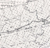 1890 Farm Line Map of Mitchell County Texas
