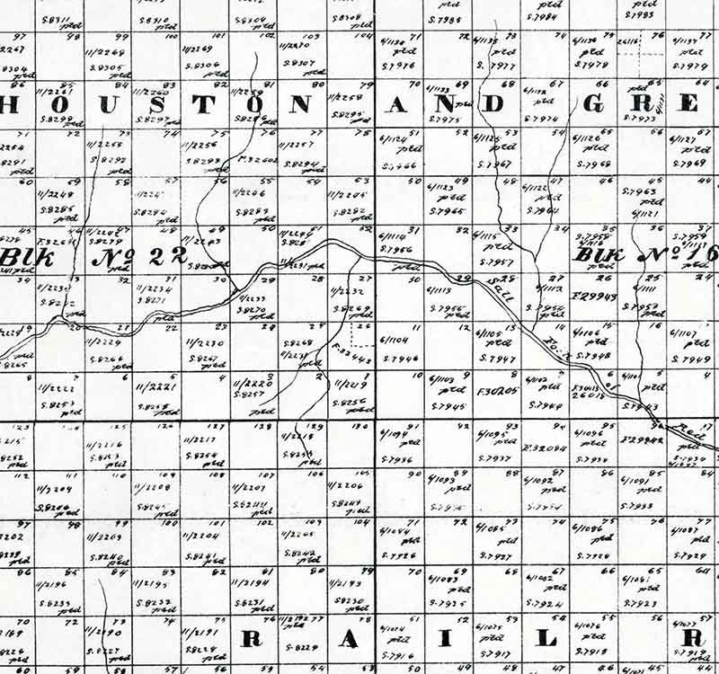 1892 Farm Line Map of Collingsworth County Texas