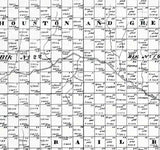 1892 Farm Line Map of Collingsworth County Texas