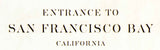 1859 map of the Entrance to San Francisco Bay California Alcatraz