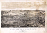 1869 Panoramic Map of San Jose California