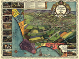 1871 Map of Los Angeles California