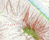 1925 Topo Map of Island of Lanai Hawaii