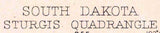 1899 Topo Map of Sturgis South Dakota Quadrangle