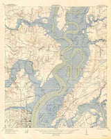 1919 Topo Map of Melgrove South Carolina Quadrangle