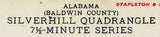1940 Topo Map of Silverhill Alabama Quadrangle