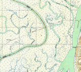 1943 Topo Map of Hurricane Alabama Quadrangle