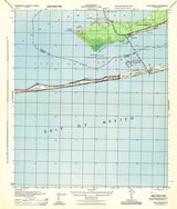 1944 Topo Map of Gulf Breeze Florida Quadrangle