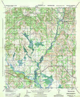 1944 Topo Map of Muscogee Alabama Quadrangle