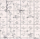 1884 Map of Battle Hill Township McPherson County Kansas