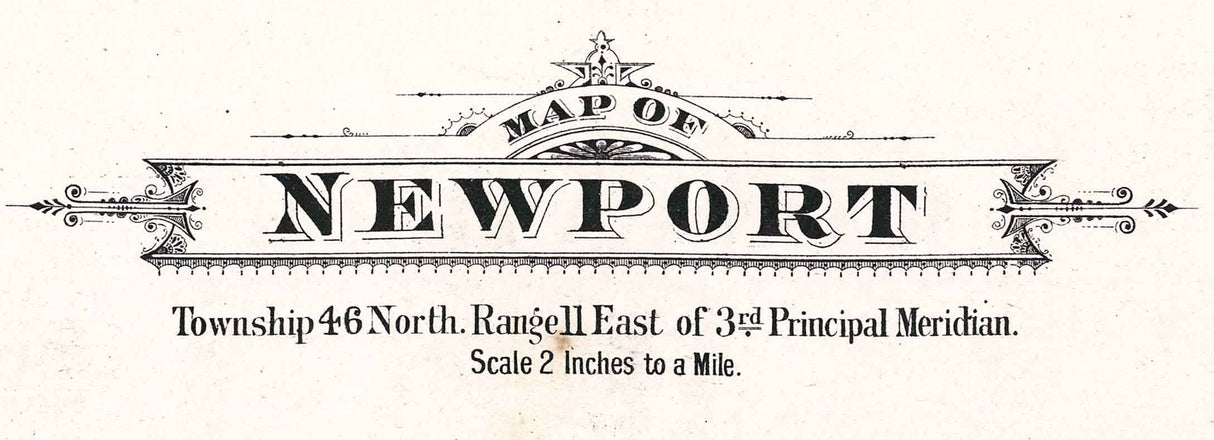 1885 Map of Newport Township Lake County Illinois