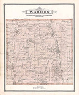 1885 Map of Warren Township Lake County Illinois