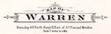 1885 Map of Warren Township Lake County Illinois