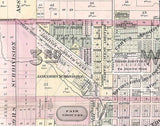 1885 Map of Waukegan Lake County Illinois