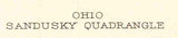1904 Topo Map of Sandusky Ohio Quadrangle Lake Erie