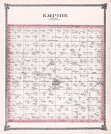 1884 Map of Empire Township McPherson County Kansas