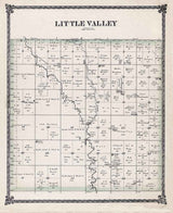 1884 Map of Little Valley Township McPherson County Kansas