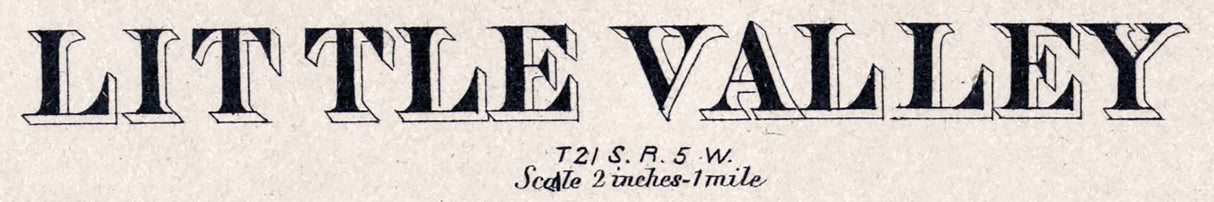 1884 Map of Little Valley Township McPherson County Kansas