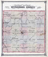 1884 Map of McPherson County Kansas