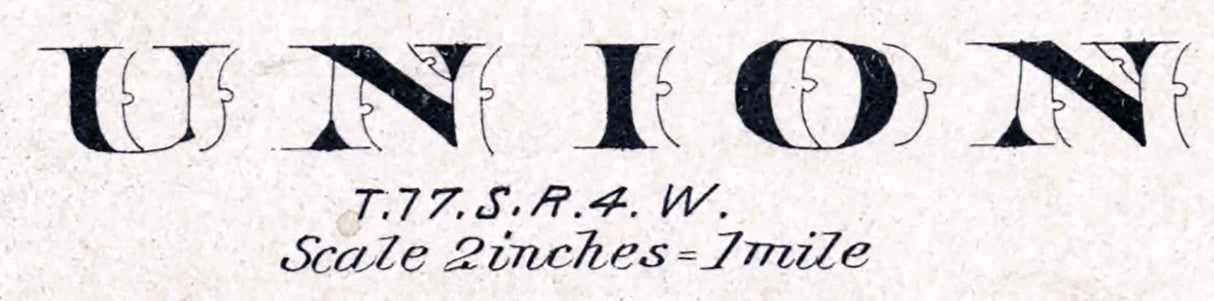 1884 Map of Union Township McPherson County Kansas