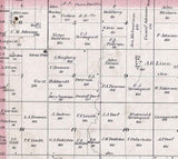 1884 Map of Union Township McPherson County Kansas
